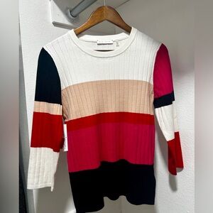 Elie Tahiri Bold Colorblock Sweater. L. NWT.